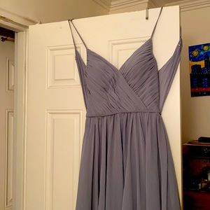 Light blue floor length gown